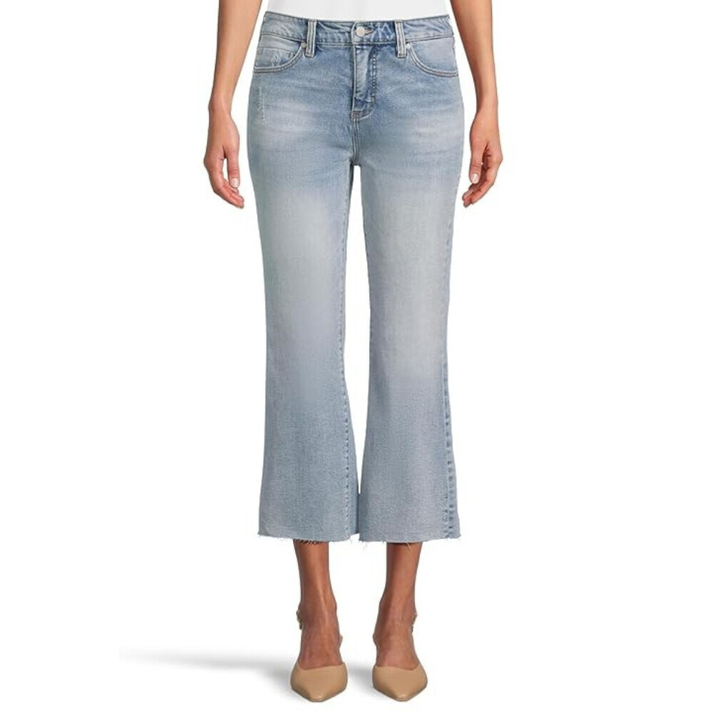 Liverpool Los Angeles Hannah Jeans Women 6/28 Blue Denim High-Rise Flare RED1284